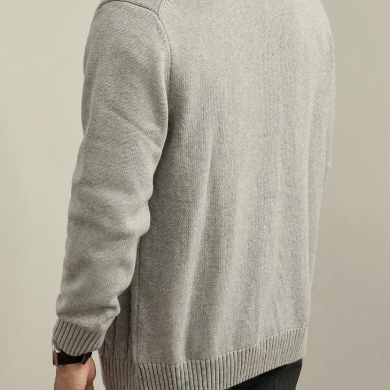 Men's Cable Knit V-Neck Cardigan Sweater Casual Winter Knitwear Outwear