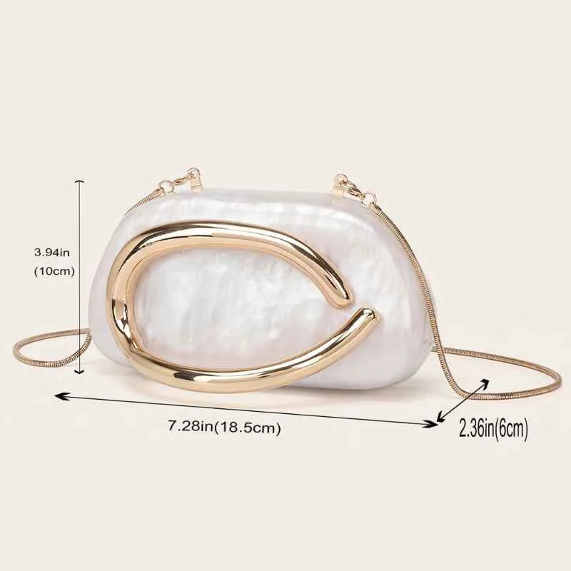 Fashion Women's Handbag Bride Metal Gold Women Luxury Evening Banquet Clutch Bag Shoulder Wedding Purse Party Crossbody Bag