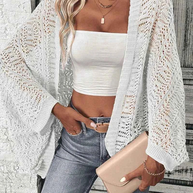 Open Knit Cardigan – Stylish Casual Wear for Women | Multi-Color Options