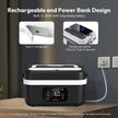 Wireless Electric Insulated Lunch Box 8000mAh Battery 60W Heating Food Warmer with 1L Stainless Steel Container