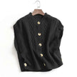 Knitted Button-Up Vest – Stylish Casual Wear for Women | Multi-Color Options