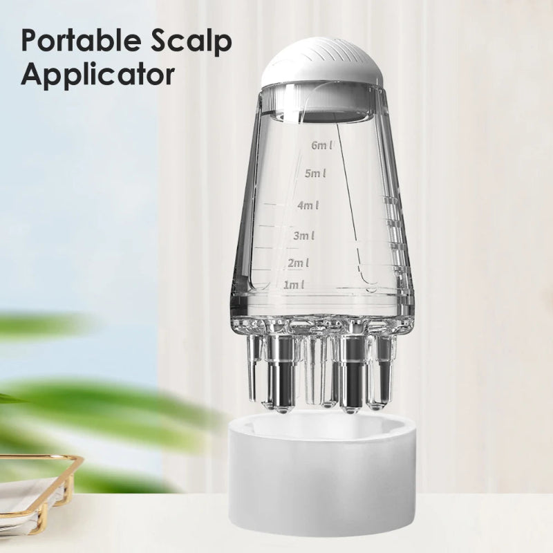 6ml Scalp Applicator Mini Head Massager Roller Ball Brush – Liquid Oil Applicator Massage Comb