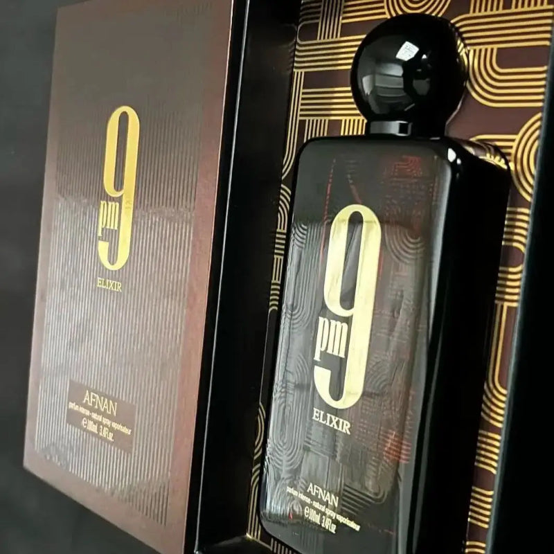 AFNAN 9 PM Rebel & 9 PM Elixir Eau De Parfum – 100ml / 3.4 FL.OZ Perfume Bottles