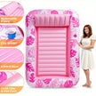 Inflatable Pool Lounger – Floating Water Chair with Backrest & Armrest | Multi-Color Adult Pool Float