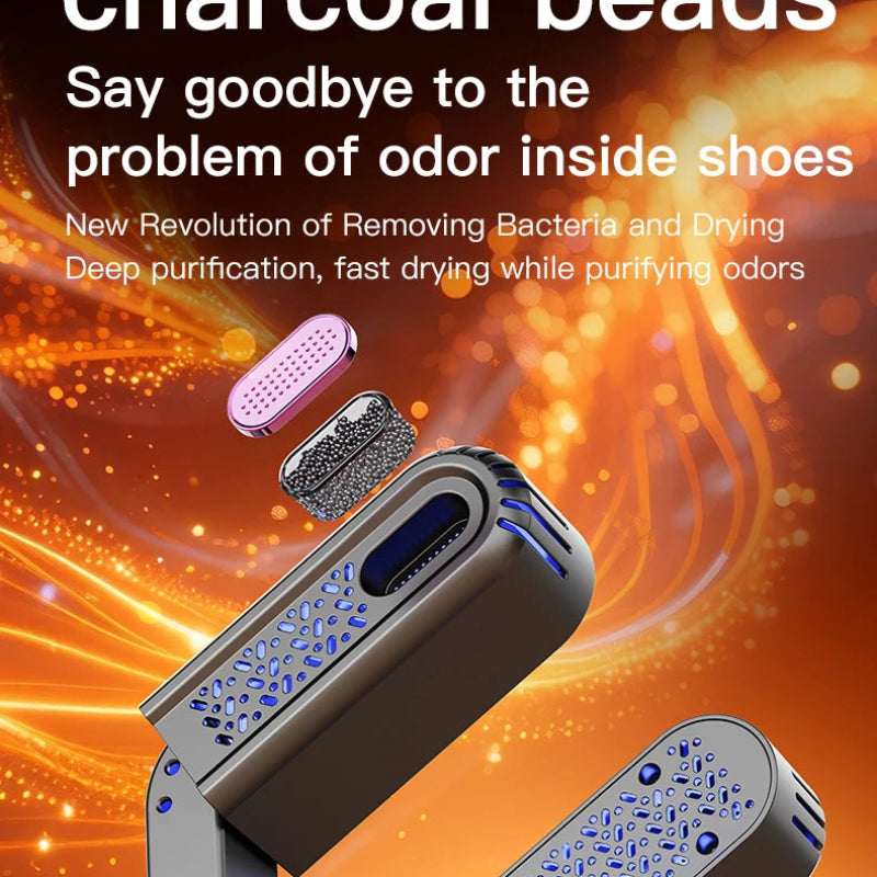 New Electric Shoe Dryer Machine with Deodorizing & Sterilizing Function, Adjustable Timing Extension Footwear Dryer for Home Use