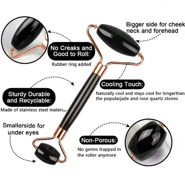 3Pcs Ice Face Roller Gua Sha Board Set Facial Massage Roller Face Massager Face Lifting Contouring Tools Beauty Skin Care Tools