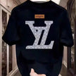 Louis Vuitton Monogram Logo T-shirt – Stylish Casual Wear for Men | Black & White Options