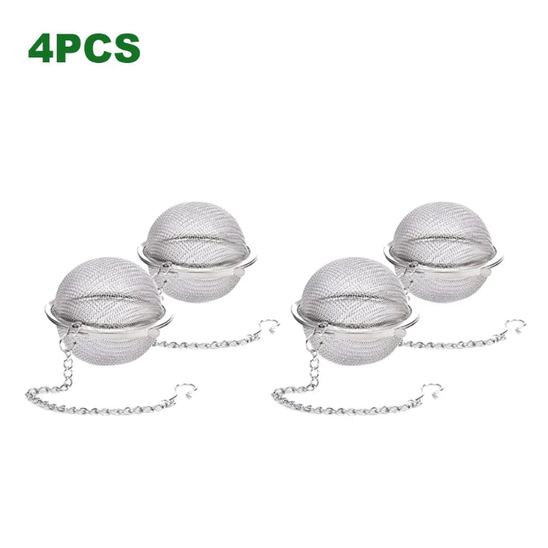 Stainless Steel Tea Infuser Ball with Chain Hook for Loose Leaf Tea