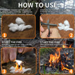 20/60/120-Piece Portable White Fire Starter Sticks for Outdoor Camping and Campfires