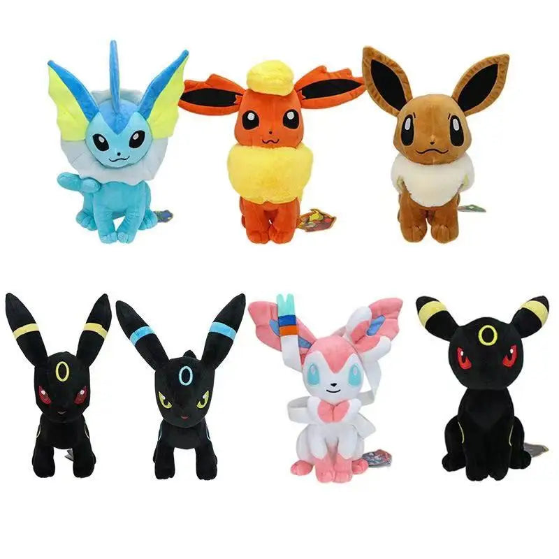 Pokémon Eevee Evolution Plush Toys – Shiny Umbreon, Sylveon & More, 31 cm