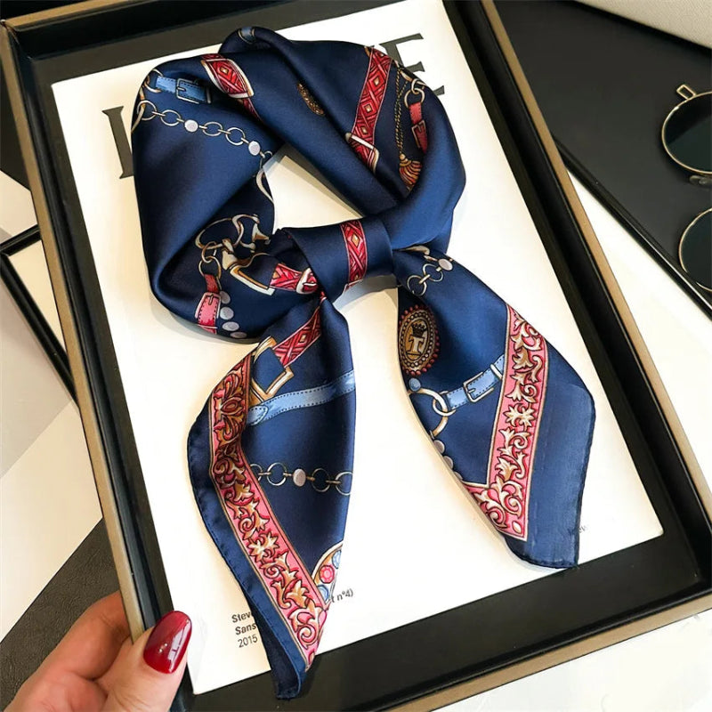 Set of 24 Silk Scarves – Colorful Printed Fashion Accessories