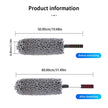 SEAMETAL Retractable Car Duster – Stainless Steel Long Handle Microfiber Dust Remover Brush for Car & Home Cleaning