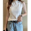 Sleeveless Ribbed Knit Tops for Women