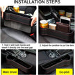 1 Set PU Leather Car Seat Gap Storage Box Universal Organizer