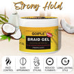 GOIPLE Strong Hold Braid Gel – High Shine Moisturizing Edge Control for Braids, Locs & Twists