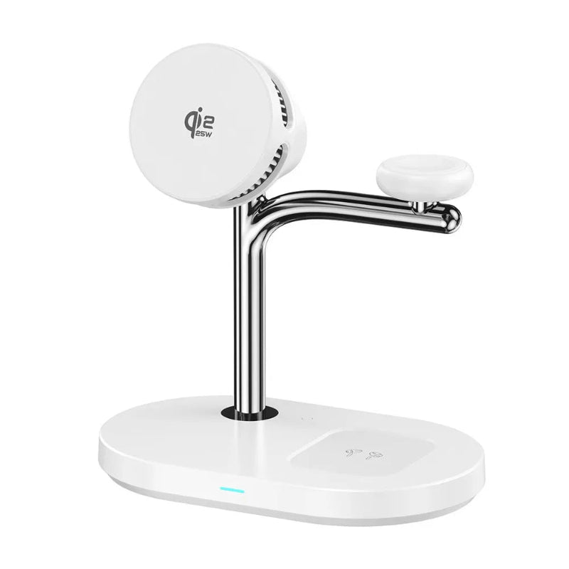 25W MagCold Wireless Charging Stand – Qi2.2 Magnetic Cooling Dock for iPhone 17, Galaxy S26 & Smartwatches