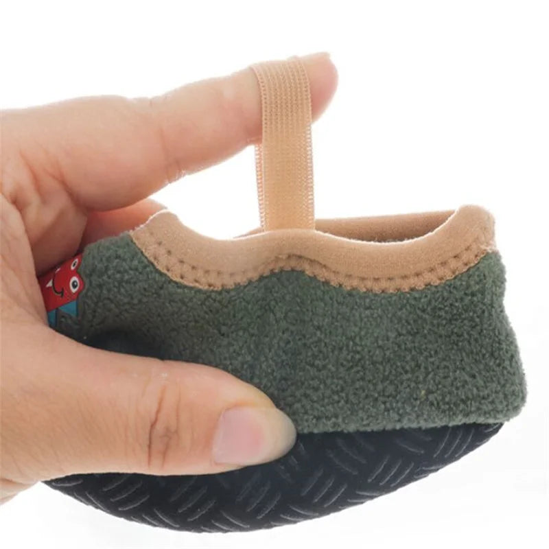 Newborn Baby Soft Indoor Slippers Anti-Slip Rubber Sole First Walker Shoes