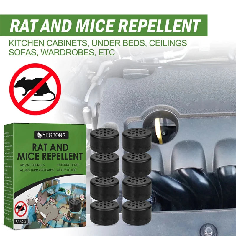 8Pcs Peppermint Oil Mouse Repellent for Mice Rats Squirrels Indoor Outdoor Pest Control