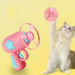 Interactive Cat Flying Disc Toy Launch Gun Pet Training Toy Mini Shooting Game for Kitten Chasing Exercise Fun Pet Supplies