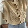 Knitted Button-Up Vest – Stylish Casual Wear for Women | Multi-Color Options