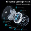 25W MagCold Wireless Charging Stand – Qi2.2 Magnetic Cooling Dock for iPhone 17, Galaxy S26 & Smartwatches