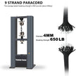 30/50/100M 4mm Paracord 9 Core 650 Military Standard Parachute Rope for Camping, Survival, DIY Bracelets & Outdoor Use