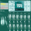 Nailpop Half Matte Gel Nail Tips – 600 Pieces Box, 12 Sizes