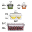 8-Piece BPA-Free Airtight Food Storage Containers with Locking Lids