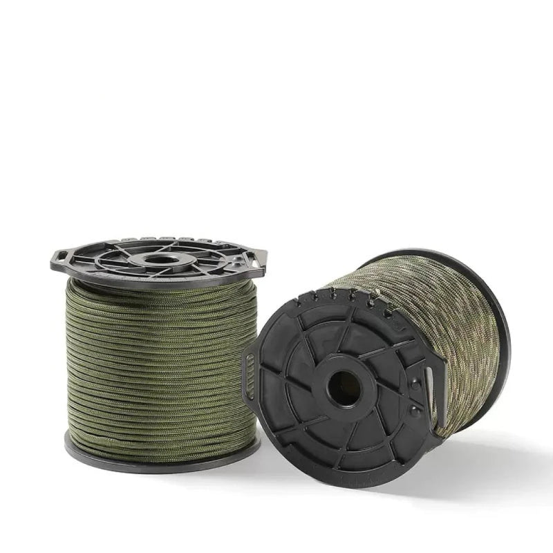 650LB Paracord 100M 9 Core 4mm Military Tactical Parachute Rope Spool for Outdoor Survival, Camping & DIY Projects
