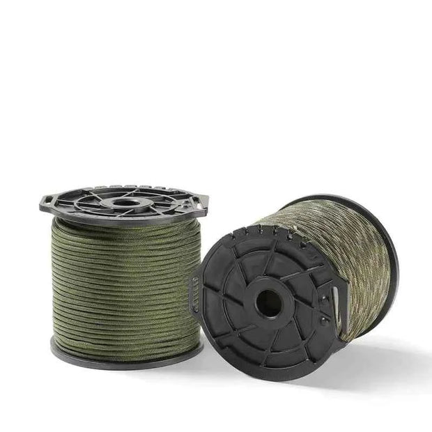 650LB Paracord 100M 9 Core 4mm Military Tactical Parachute Rope Spool for Outdoor Survival, Camping & DIY Projects