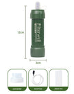 Filterwell Mini Personal Water Filter Straw with Tube and Accessories for Camping, Hiking and Travel