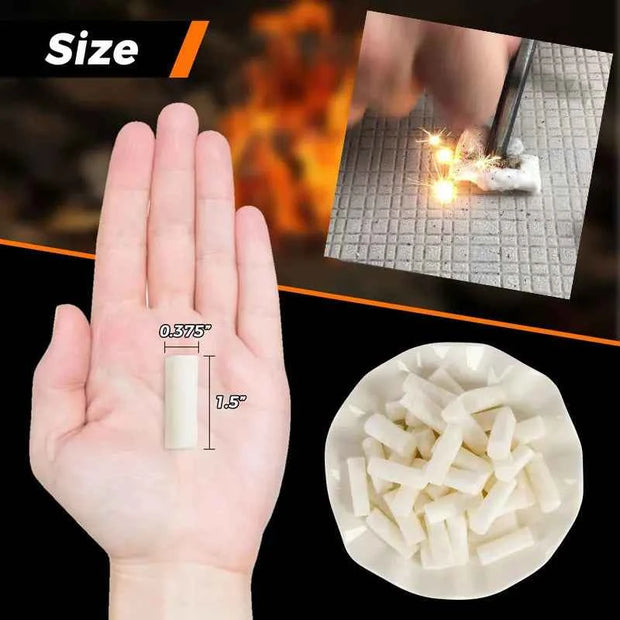 Portable Mini Fire Starter Tinder Rolls for Outdoor Camping and Survival