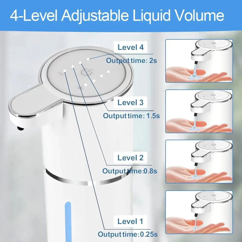 Automatic Touchless Soap Dispenser – USB Rechargeable Electric Liquid & Foam Pump with Infrared Sensor
