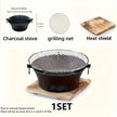 KL1 Cast Iron Charcoal & Alcohol Stove Portable Outdoor Cooking Stove for Camping, Picnic, BBQ & Preppers Gear