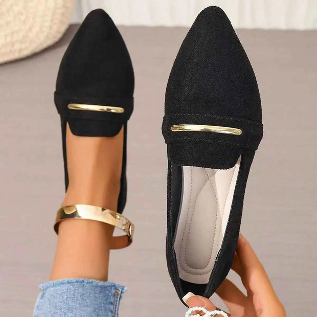 2026 Summer Loafers Flats Pointed Toe Casual Women Shoes New Comfortable Walking Mujer Zapatos:Wear-resisting