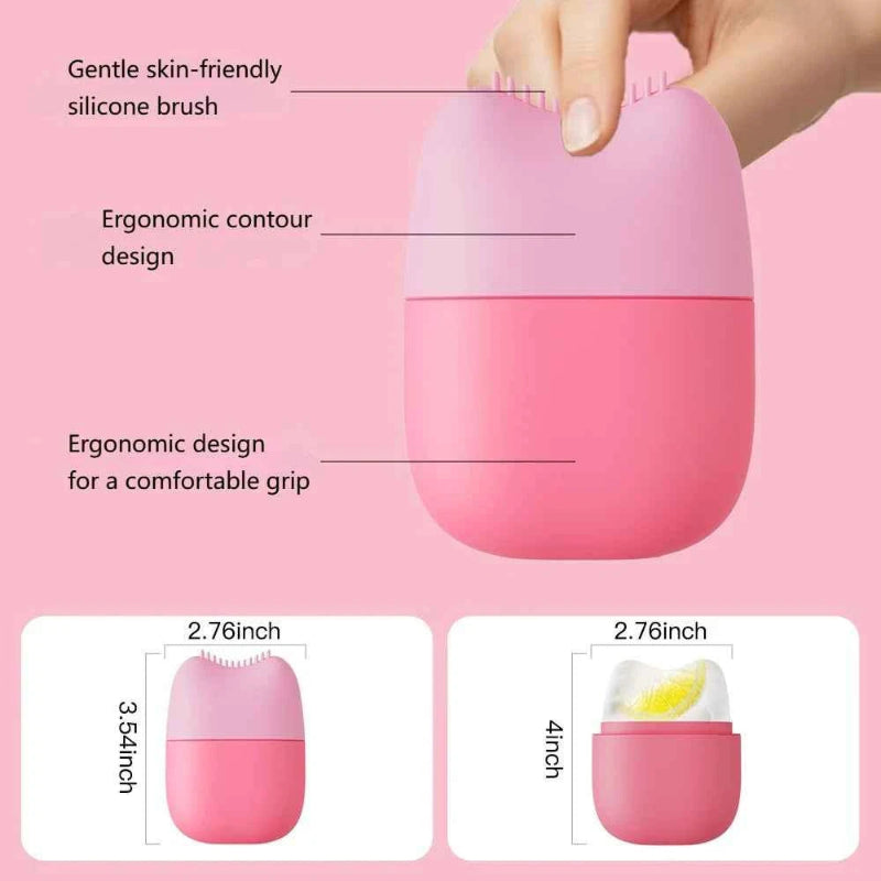 Ice Roller for Face & Eye Face Massage Silicone Ice Mold for Face Beauty Puffiness Relief Facial Massager Skin Care Tools Summer