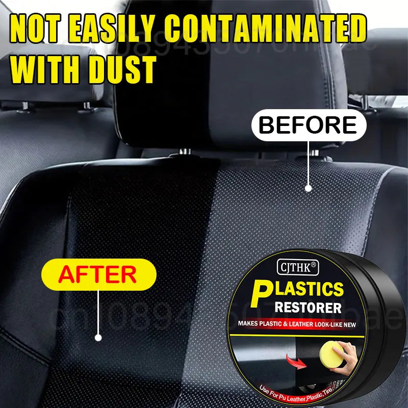 Car Plastic Restorer Auto Interior Panel Renewal Wax Polish Cream