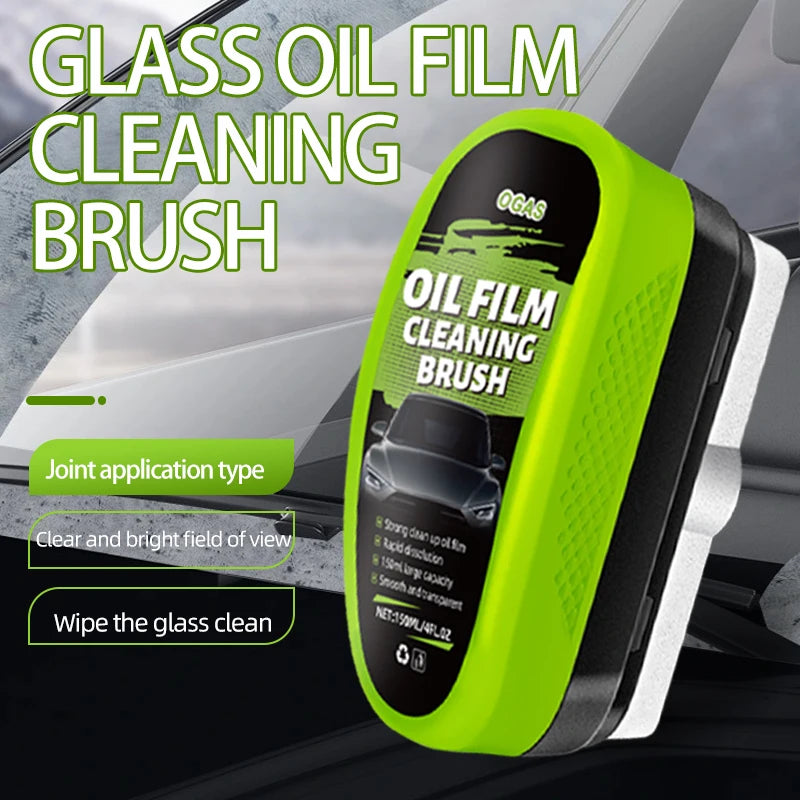 OGAS Automotive Car Glass Oil Film Cleaning Brush 150ml | Windshield & Window Cleaner