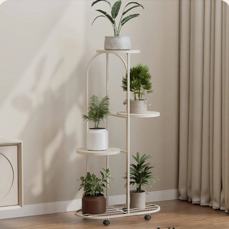 4/5 Tier Metal Plant Stand Indoor Outdoor Flower Pot Display Shelf
