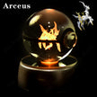 Pokémon 3D Crystal Ball Night Light with Color-Changing LED Base