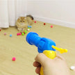 Interactive Cat Toy Shooting Gun with Plush Pom Pom Balls | Funny Pet Training Toy for Cats & Kittens