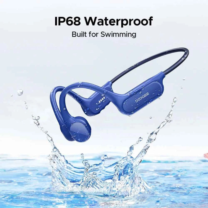 DOOGEE BoneBeat Swim Lite Bone Conduction Sports Headphones Bluetooth 5.4 Wireless Earphone Waterproof Headset For swimming