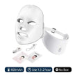 7-Color LED Facial Mask with Neck Light Therapy Mask – Wireless Rechargeable Skin Rejuvenation Beauty Device