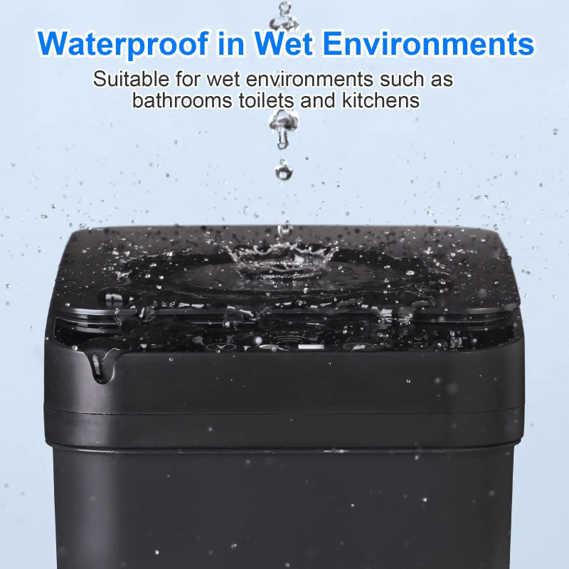 12L Smart Motion Sensor Trash Can with Automatic Lid – Touchless Waste Bin for Bathroom & Kitchen