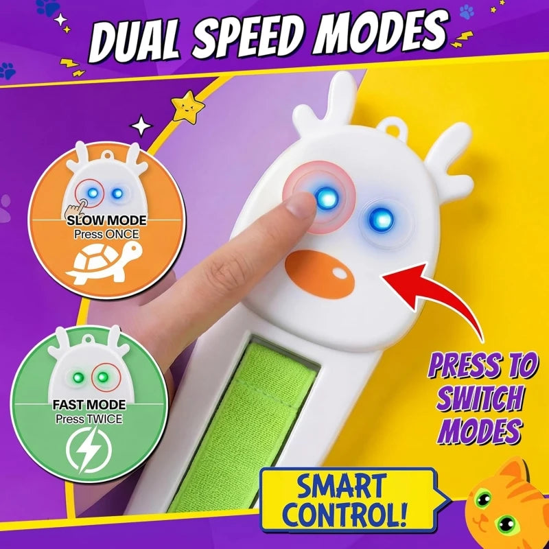 Automatic Interactive Cat Toy Flying Rope | Self Play Motion Teaser Toy for Cats & Kittens Stress Relief