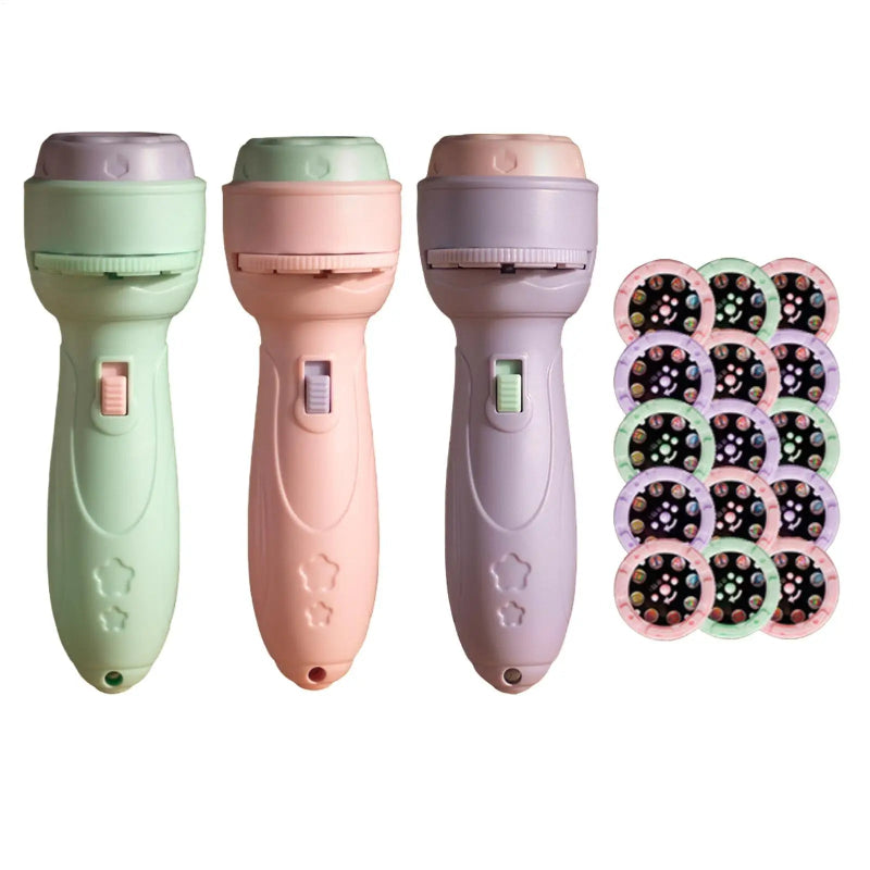 Kids Flashlight Projector 120 Patterns Projector Toys for Kids Preschool Learning Cartoon Torch Light Projection Flashlight