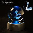 Potdemiel 3D Pokémon Crystal Ball 5cm with LED Lamp Base