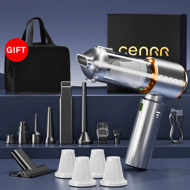 CENRR New Mini Car Vacuum Cleaner 998000Pa Powerful Portable Handheld Vacuum & Blower