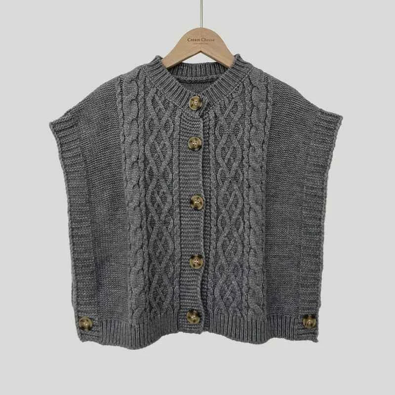 Knitted Button-Up Vest – Stylish Casual Wear for Women | Multi-Color Options