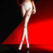 Sexy Women Oil Glossy Shiny Stockings Butterfly Hollow Out Sheer Seamless Shaping Pantyhose Open Crotch Exotic Tights